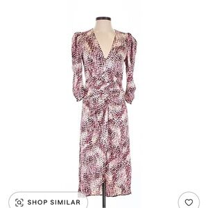 Express Multicolor Long Sleeve Dress